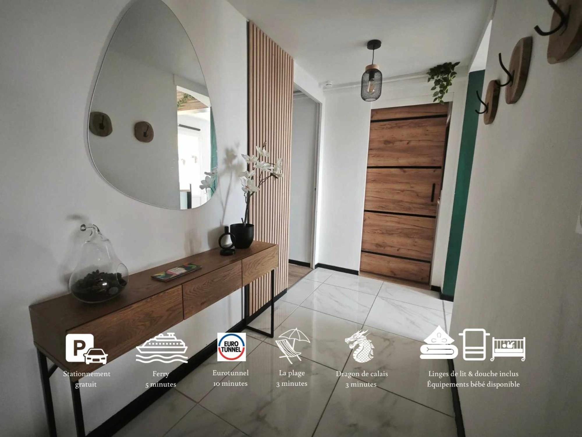 Calais Plage-Gare Appartement Elegant Tout Equipe Exterior foto
